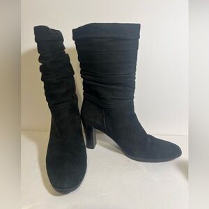 Worthington Women's Boots Slouch Heeled Ladies Boot Shoes Footwear Black Sz 7.5M